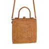 Rosie Square Rattan Crossbody Bag