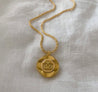Vintage 'Tan and Gold' Necklace